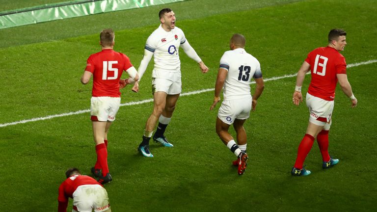 Jonny May scored two tries to set England on their way to victory
