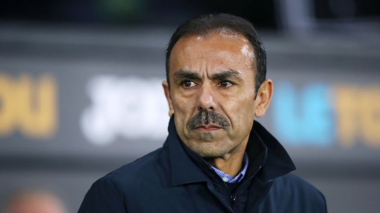Sheffield Wednesday manager Jos Luhukay during the Emirates FA Cup, fifth round replay match at the Liberty Stadium, Swansea.