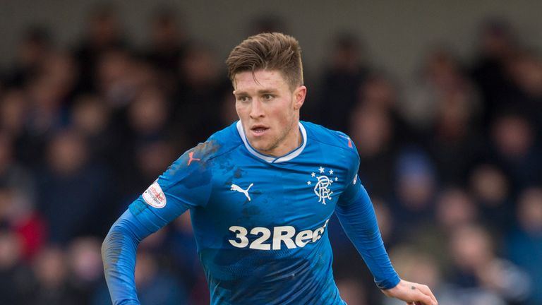 Josh Windass in action for Rangers in 6-1 win at Ayr United in Scottish Cup