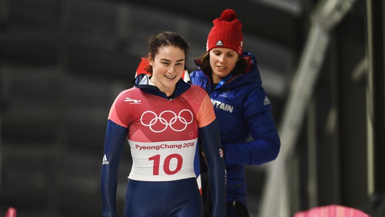 Laura Deas (left) is fourth behind Yarnold