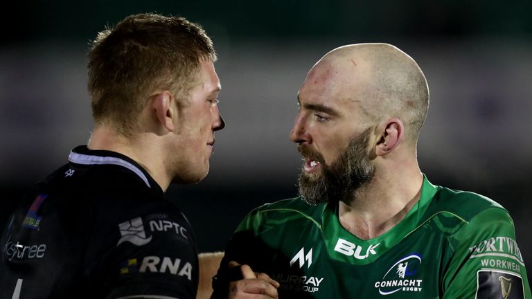 Ospreys' Lloyd Ashley and John Muldoon 