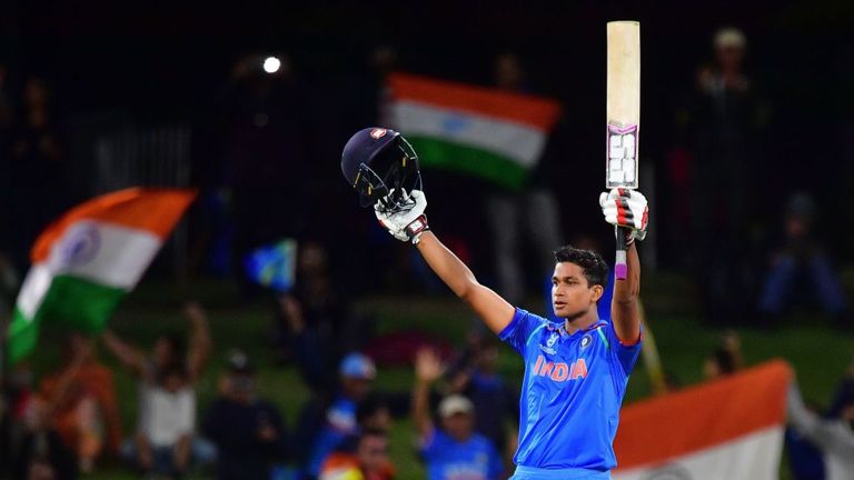 India's Manjot Kalra scored his first century of the U19 World Cup in the final against Australia