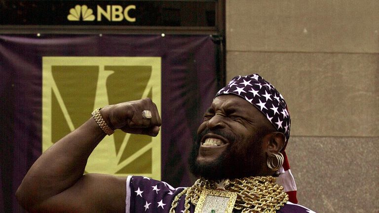Actor Mr. T has been cheering on the USA men and women's curling teams