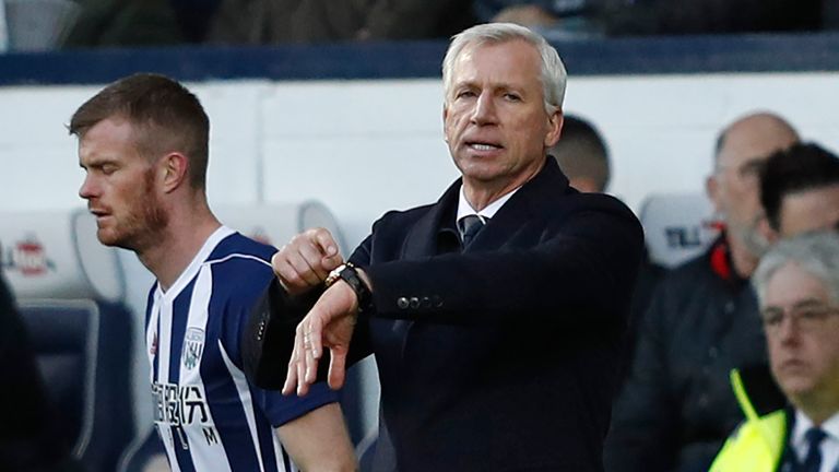 Alan Pardew has been managing West Brom for three months