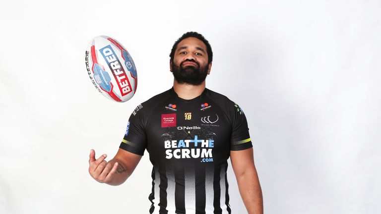 Picture by Paul Currie/SWpix.com - 19/01/2018 - Rugby League - Betfred Super League - Widnes Vikings Media Day 2018 - Patrick Ah Van of Widnes Vikings