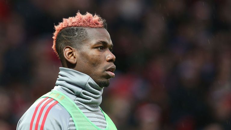 Paul Pogba was named on the bench for the win over Huddersfield