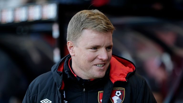 Eddie Howe prior to the Premier League match between Bournemouth and Newcastle United