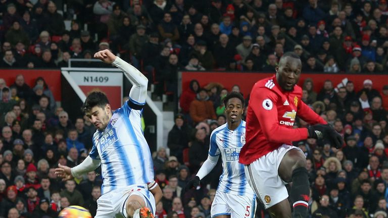 Romelu Lukaku opens the scoring at Old Trafford