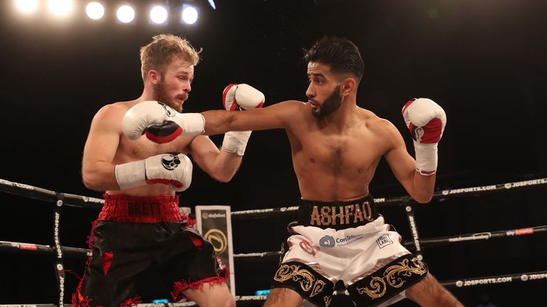 Ashfaq displayed his accuracy over the six rounds 