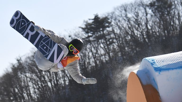 A perfect backside triple gave Gerard the victory in the men's snowboarding slopestyle