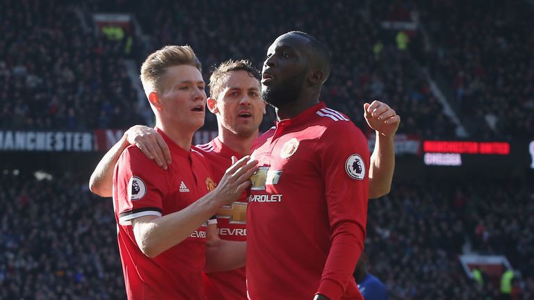 during the Premier League match between Manchester United and Chelsea at Old Trafford on February 25, 2018 in Manchester, England.