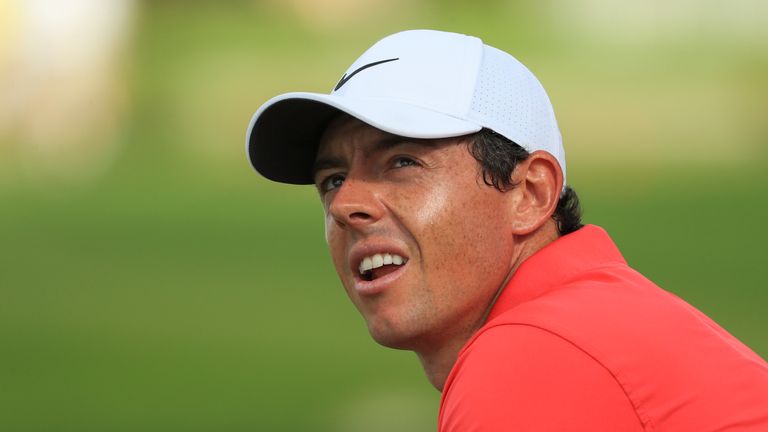 PALM BEACH GARDENS, FL - FEBRUARY 22:  Rory McIlroy of Northern Ireland looks on at the 11th green during the first round of the Honda Classic at PGA Natio