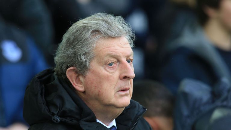 Roy Hodgson during the Premier League match between Everton and Crystal Palace at Goodison Park 