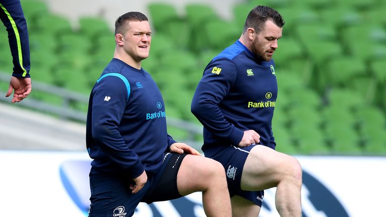 Leinster props Andrew Porter (left) and Cian Healy