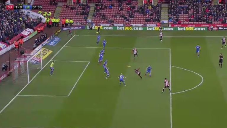 Billy Sharp scores for Sheffield United against Leeds