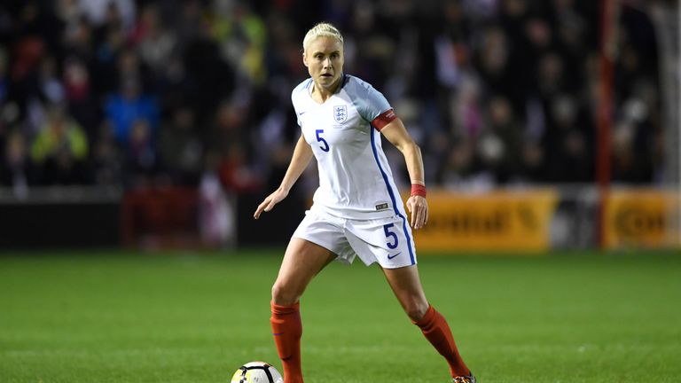 England captain Steph Houghton has an ankle injury