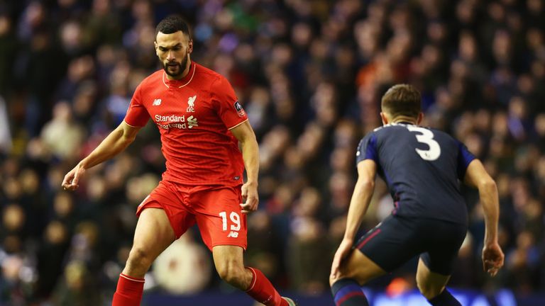 Steven Caulker in action for Liverpool 