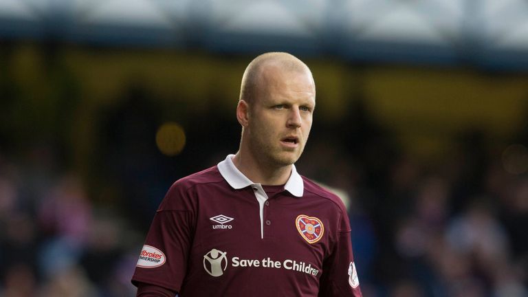 Hearts Steven Naismith during the Scottish Premiership match at Ibrox Stadium, Glasgow. 