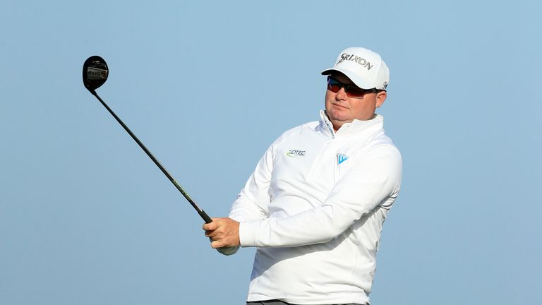 PEBBLE BEACH, CA - FEBRUARY 10:  Ted Potter Jr. plays his shot from the 12th tee during Round Three of the AT&T Pebble Beach Pro-Am at Monterey Peninsula C