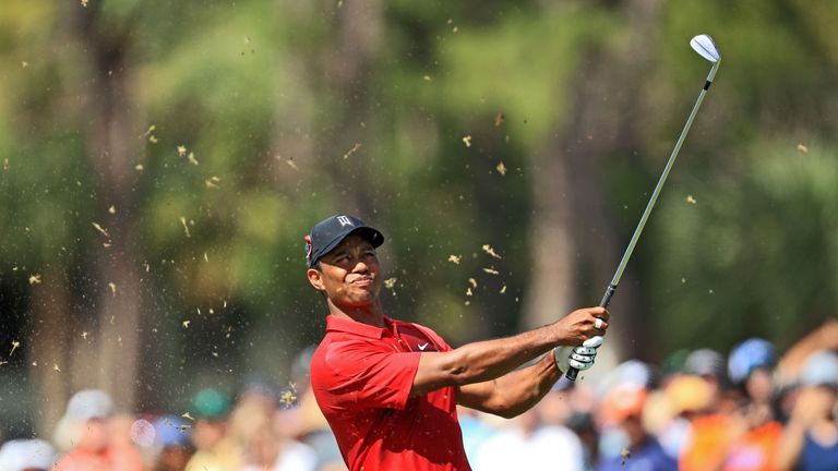 Tiger Woods during the final round of the 2018 Honda Classic on The Champions Course at PGA National Resort