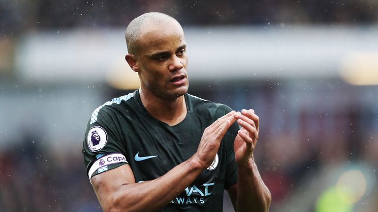 Kompany missed most of January with a calf strain