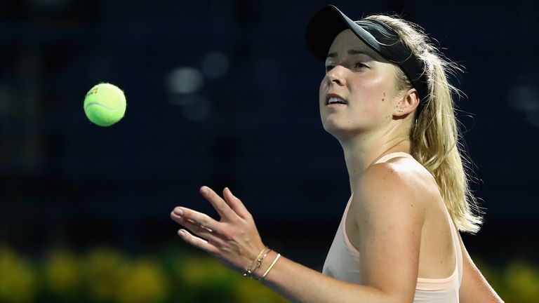 Elina Svitolina of Ukraine celebrates victory after her semi final match against Angelique Kerber of Germany