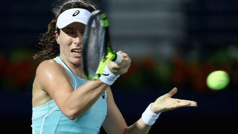 Joanna Konta lost out in a three-set thriller on Wednesday