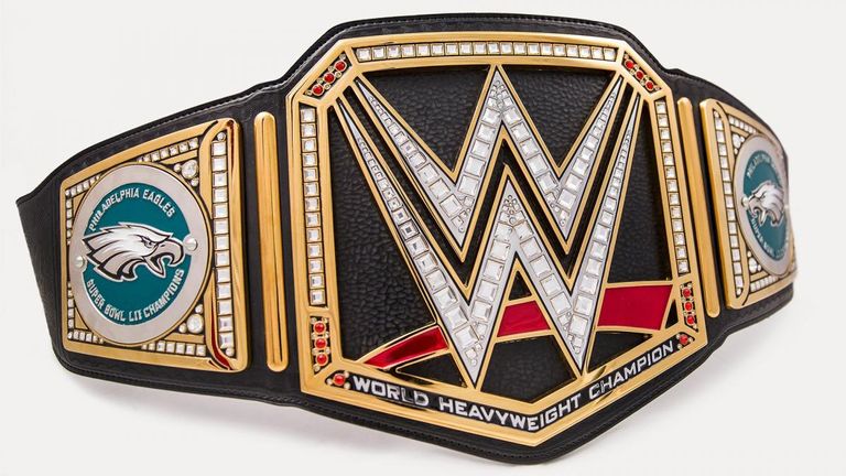 WWE has sent the Philadelphia Eagles a special Super Bowl championship belt