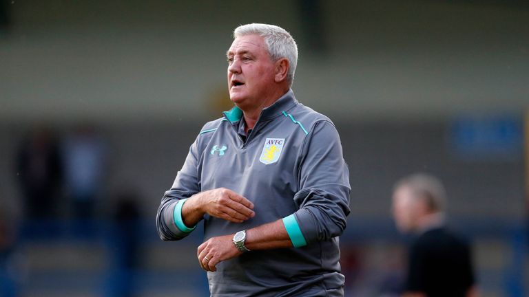 Aston Villa manager Steve Bruce, who's father Joe died on Tuesday