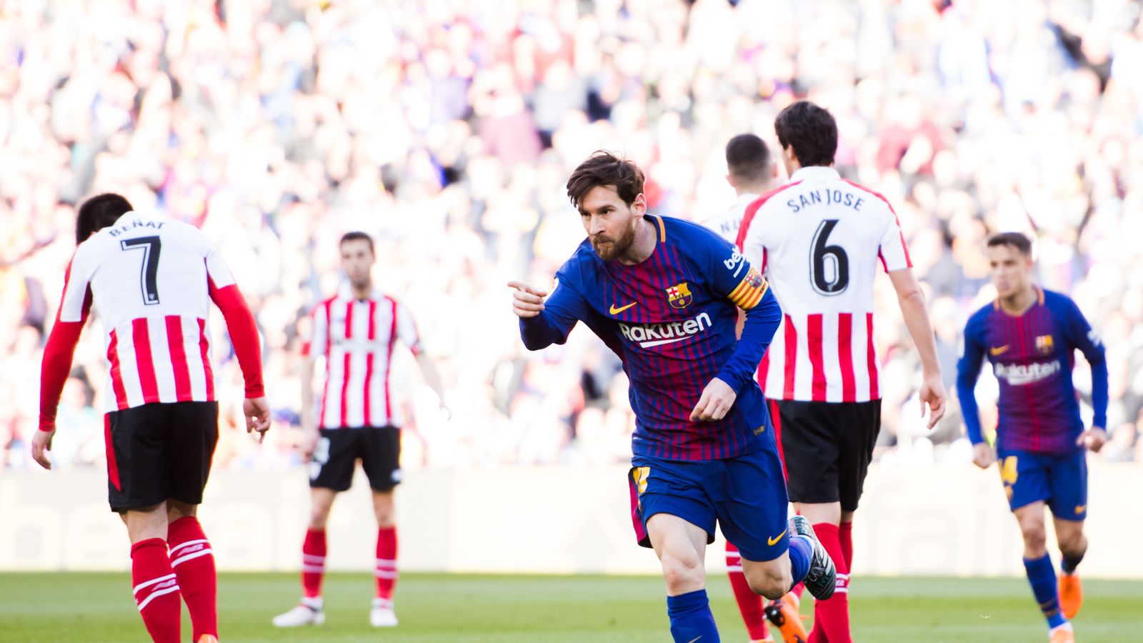 Barcelona 2-0 Athletic Bilbao: Paco Alcacer and Lionel Messi keep ...