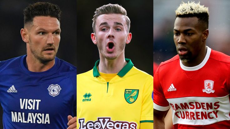 Cardiff's Sean Morrison, Norwich's James Maddison and Middlesbrough's Adama Traore feature in the Sky Bet Championship February Team of the Month