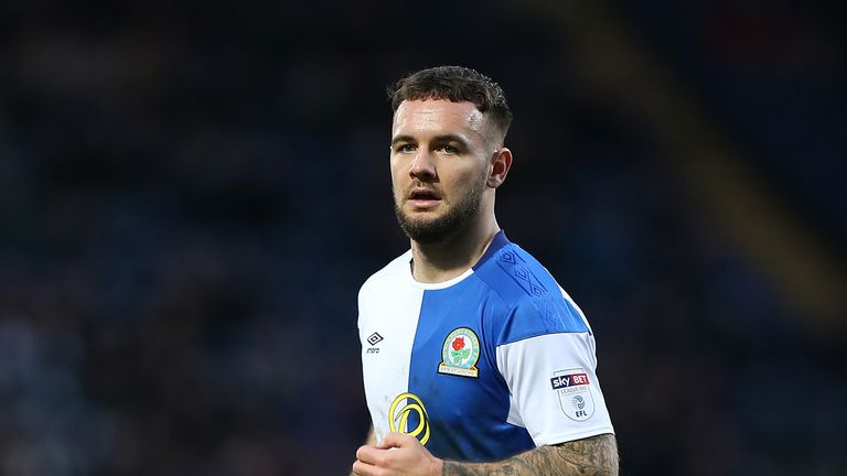 during the Sky Bet League One match between Blackburn Rovers and Northampton Town at Ewood Park on January 27, 2018 in Blackburn, England.