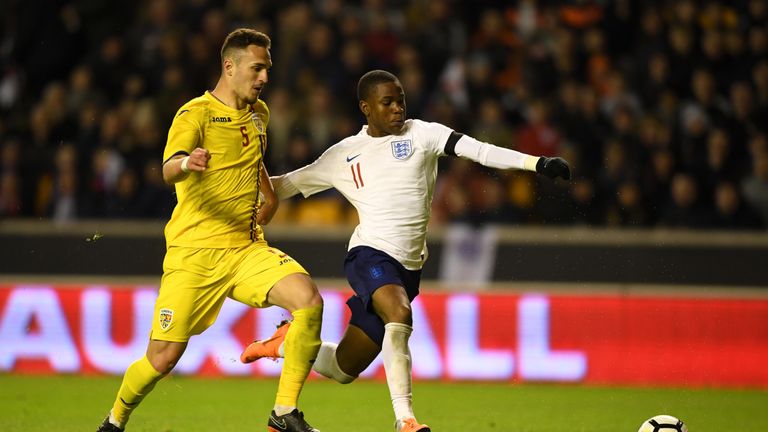 Ademola Lookman was one of nine England U21 players in Satuday's side who featured in last year's U20 World Cup win