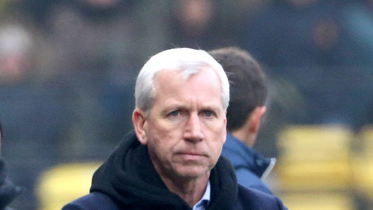 West Bromwich Albion manager Alan Pardew during the Premier League match at Vicarage Road, Watford.