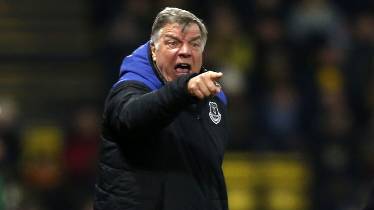 Sam Allardyce has conducted training sessions from indoors