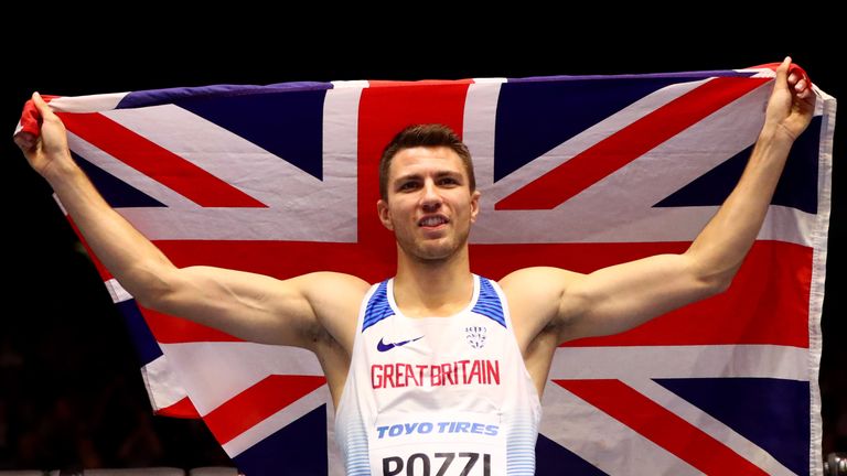 Andrew Pozzi stormed home for a stunning victory in the 60m hurdles in Birmingham on Sunday