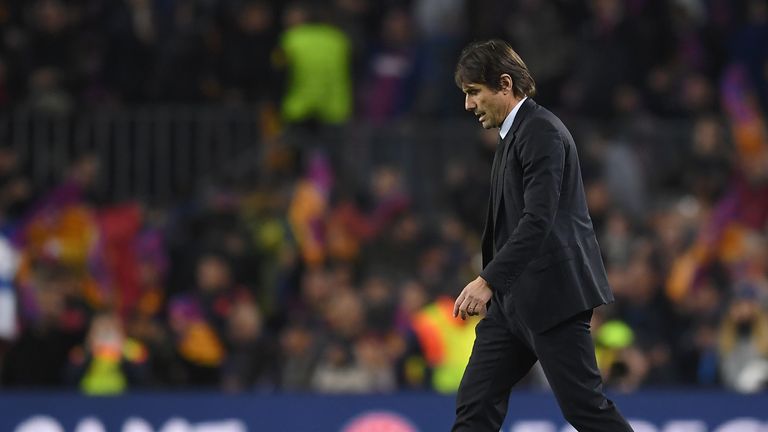  during the UEFA Champions League Round of 16 Second Leg match FC Barcelona and Chelsea FC at Camp Nou on March 14, 2018 in Barcelona, Spain.