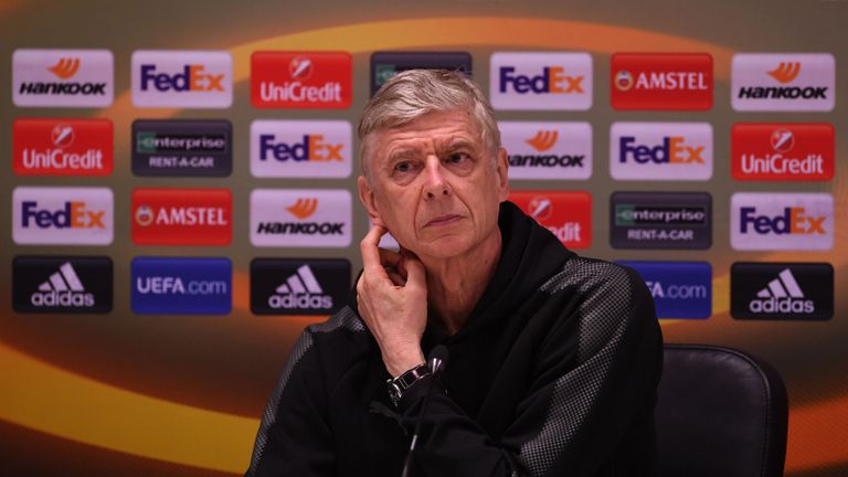 Arsene Wenger at San Siro Stadium on March 7, 2018 in Milan, Italy.