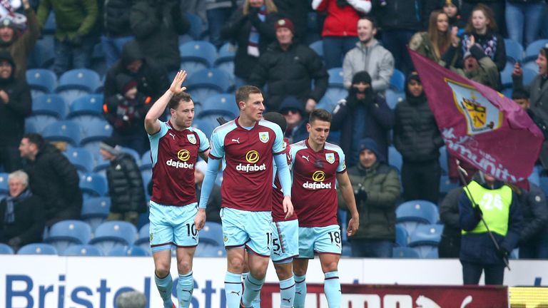 Ashley Barnes celebrates his equaliser