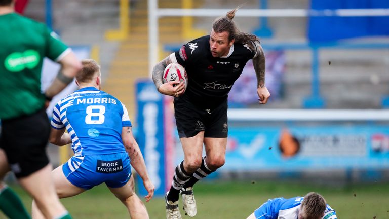 Ashton Sims in action for Toronto