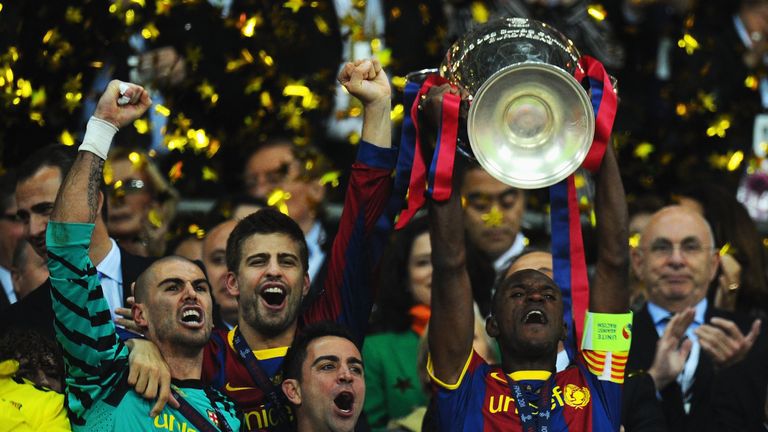 Pique won two Champions League titles under Guardiola 