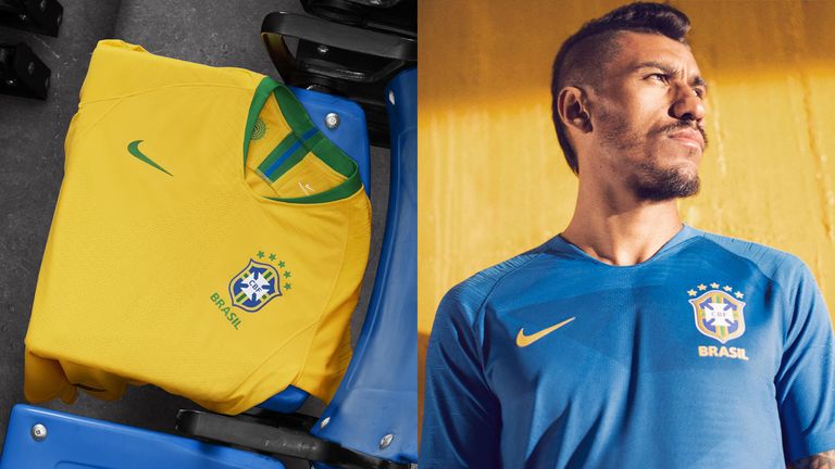 Nike unveil the 2018 Brasil National Team Collection which includes kits, training apparel, pre-match gear and an Anthem Jacket (credit: Nike)