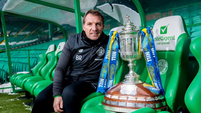 Celtic manager Brendan Rodgers looks ahead to his sides William Hill Scottish Cup tie with Morton