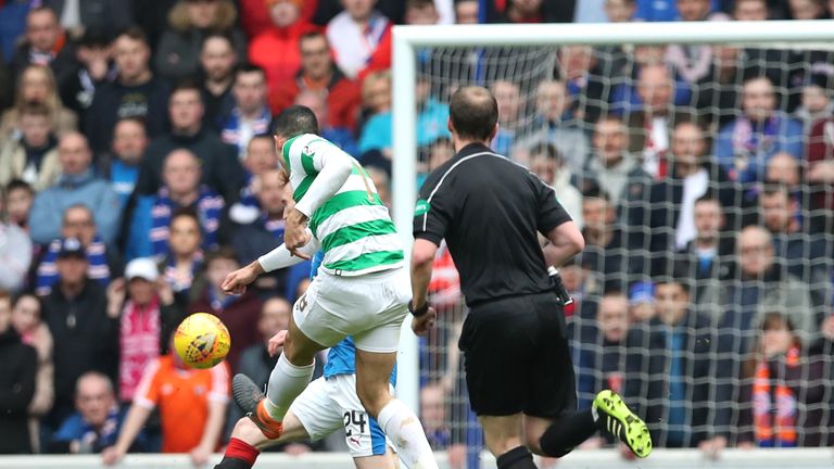  during the Ladbrokes Scottish Premiership match between Rangers and Celtic at Ibrox Stadium on March 11, 2018 in Glasgow, Scotland.