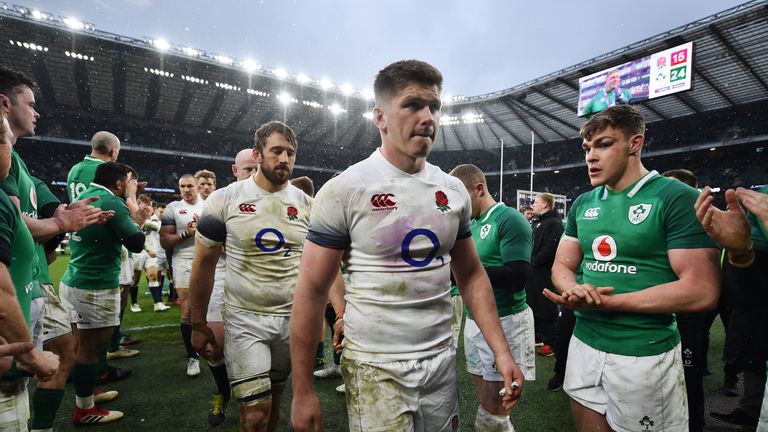 Owen Farrell (in front) and Chris Robshaw were part of a beaten England team at Twickenham on Saturday