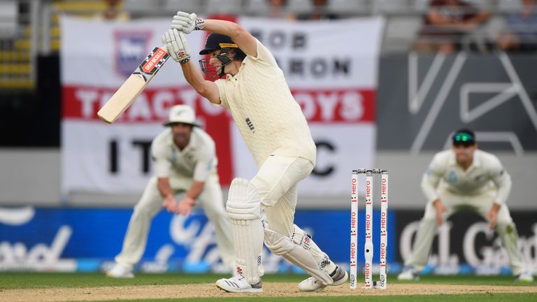 Chris Woakes during day five of the First Test Match between the New Zealand Black Caps and England at Eden Park on March 26, 2018 in Auckland, New Zealand.