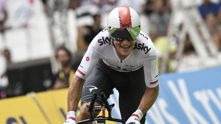 Michal Kwiatkowski is the new leader in Italy after Sunday's fifth stage