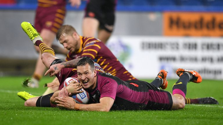 Danny McGuire of Hull KR against Huddersfield Giants