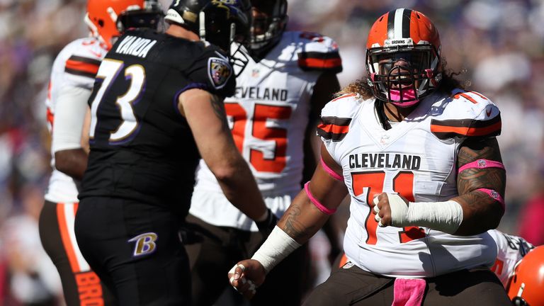 Danny Shelton spent three seasons with the Cleveland Browns
