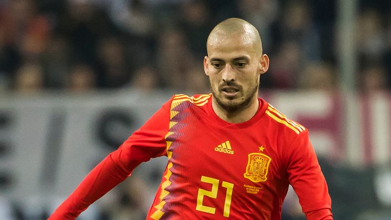 David Silva started in Spain's 1-1 draw with Germany on Friday